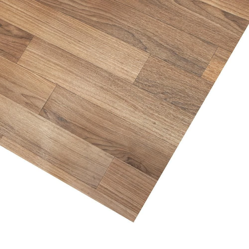 Autumn Brown Oak Residential Vinyl Sheet Flooring 12 ft. Wide x Cut to Length by TrafficMaster 6 Autumn Brown Oak Residential Vinyl Sheet Flooring 12 ft. Wide x Cut to Length by TrafficMaster - Image 4