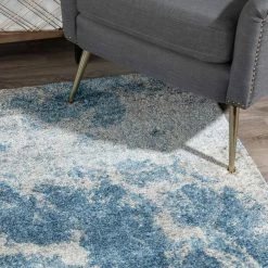 Harrison 10 Baltic 5 ft. 3 in. x 7 ft. 7 in. Area Rug by Addison Rugs -Cozy Floor Style baltic blue addison rugs area rugs hdhr10ba5x8 1d 1000