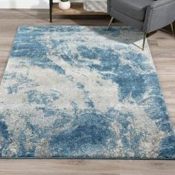 Harrison 10 Baltic 5 ft. 3 in. x 7 ft. 7 in. Area Rug by Addison Rugs -Cozy Floor Style baltic blue addison rugs area rugs hdhr10ba5x8 31 1000