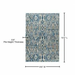 Harrison 2 Baltic 9 ft. 6 in. x 13 ft. 2 in. Area Rug by Addison Rugs -Cozy Floor Style baltic blue addison rugs area rugs hdhr2ba10x13 76 1000
