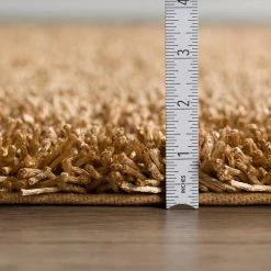 Lavish Beige Shag 8 ft. x 10 ft. Area Rug by Addison Rugs -Cozy Floor Style beige addison rugs area rugs hdlh69be8x10 c3 1000