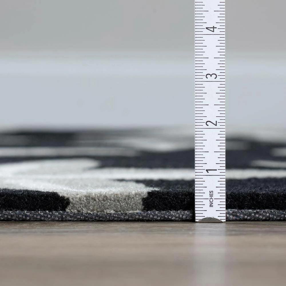 Cove 8 Starfish Black 3 ft. 6 in. x 5 ft. 6 in. Area Rug by Addison Rugs 10 Cove 8 Starfish Black 3 ft. 6 in. x 5 ft. 6 in. Area Rug by Addison Rugs - Image 8