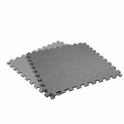 Black/Gray 24 in. x 24 in. x 0.47 in. Foam Dual Sided Gym Floor Tiles (4 Tiles/Pack (16 sq. ft.) by TrafficMaster -Cozy Floor Style black and gray trafficmaster gym floor tiles 24120hdus 40 1000