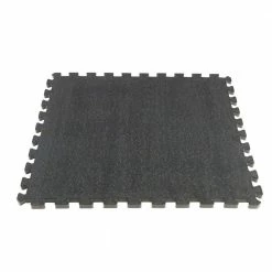Black 25.2 in. x 25.2 in. x 0.68 in. Foam Shock Absorbing Gym Floor Tiles (4 Tiles/Pack) (17.64 sq. ft.) by TrafficMaster -Cozy Floor Style black fleck trafficmaster gym floor tiles 24182coplhd 40 1000