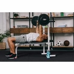 Black 25.2 in. x 25.2 in. x 0.68 in. Foam Shock Absorbing Gym Floor Tiles (4 Tiles/Pack) (17.64 sq. ft.) by TrafficMaster -Cozy Floor Style black fleck trafficmaster gym floor tiles 24182coplhd fa 1000