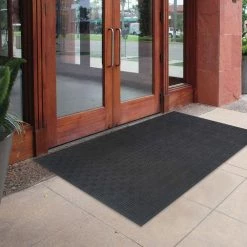 48 in. x 72 in. Black Recycled Rubber Commercial Door Mat by TrafficMaster -Cozy Floor Style black trafficmaster commercial floor mats 60 060 9501 4000600 31 1000