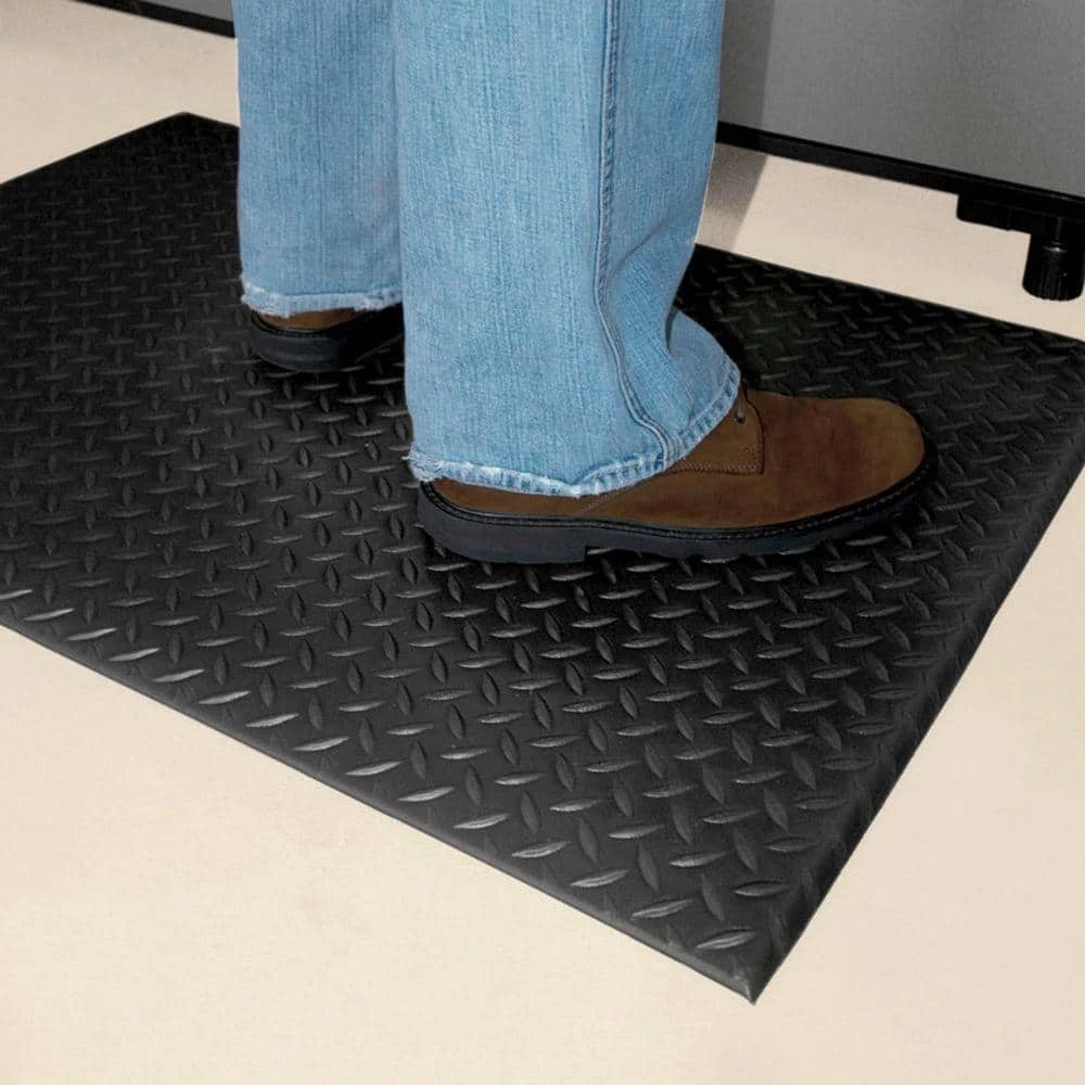 Diamond Soft Black 36 in. x 48 in. Foam Mat by TrafficMaster 6 Diamond Soft Black 36 in. x 48 in. Foam Mat by TrafficMaster - Image 4