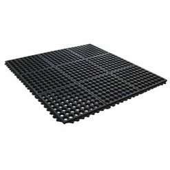 Black 36 in. x 36 in. Rubber Anti-Fatigue Comfort Mat by TrafficMaster -Cozy Floor Style black trafficmaster commercial floor mats kftrm9191 1 40 1000