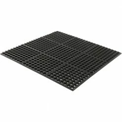 Black 36 in. x 36 in. Rubber Anti-Fatigue Comfort Mat by TrafficMaster -Cozy Floor Style black trafficmaster commercial floor mats kftrm9191 1 4f 1000
