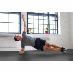 Black/Gray 24 in. x 24 in. x .52 in. Foam Dual Sided Impact Gym Floor Tiles (4 Tiles/Pack (16 sq. ft.) by TrafficMaster -Cozy Floor Style black trafficmaster gym floor tiles 24213hdus 40 1000