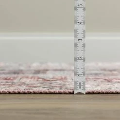 Baldwin 2 Blush 3 ft. 3 in. x 5 ft. 3 in. Medallion Velvet Non-Skid Indoor Area Rug by Addison Rugs -Cozy Floor Style blush addison rugs area rugs hdba2bl3x5 1f 1000