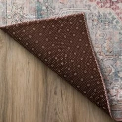 Baldwin 2 Blush 3 ft. 3 in. x 5 ft. 3 in. Medallion Velvet Non-Skid Indoor Area Rug by Addison Rugs -Cozy Floor Style blush addison rugs area rugs hdba2bl3x5 66 1000