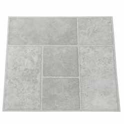 Bodden Bay 12 in. x 12 in. Grey Peel and Stick Vinyl Tile (30 sq. ft. / case) by TrafficMaster -Cozy Floor Style bodden bay grey trafficmaster vinyl tile 26293061 66 1000