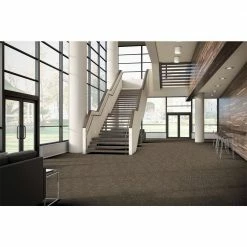 Designer Brown Commercial 24 in. x 24 Peel and Stick Carpet Tile (18 Tiles/Case) 72 sq. ft. by TrafficMaster -Cozy Floor Style brown tan trafficmaster carpet tile pdm12 4000k 31 1000