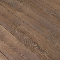 Cowley Creek Oak 8 mm Thick x 8.03 in. W x 47.64 in. L Water resistant Laminate Wood Flooring (21.26 sq. ft./Case) by TrafficMaster -Cozy Floor Style brown trafficmaster laminate wood flooring 360831 2k383 4f 1000