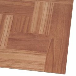 Brown Wood Parquet 12 in. x 12 in. Peel and Stick Vinyl Tile Flooring (30 sq. ft. / case) by TrafficMaster -Cozy Floor Style brown wood parquet trafficmaster vinyl tile 65657 1d 1000