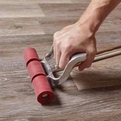 6 in. W Brushed Oak Taupe GripStrip Luxury Vinyl Plank Flooring (24 sq. ft./case) by TrafficMaster -Cozy Floor Style brushed oak taupe trafficmaster vinyl plank flooring 95311 d4 1000