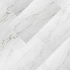 12 in. W x 24 in. L Calacatta Consilio Rigid Core Click Lock Luxury Vinyl Tile Flooring (66-case/1278.42 sq. ft./pallet) by TrafficMaster -Cozy Floor Style calacatta consilio trafficmaster vinyl tile vtrhdclconp 1f 1000