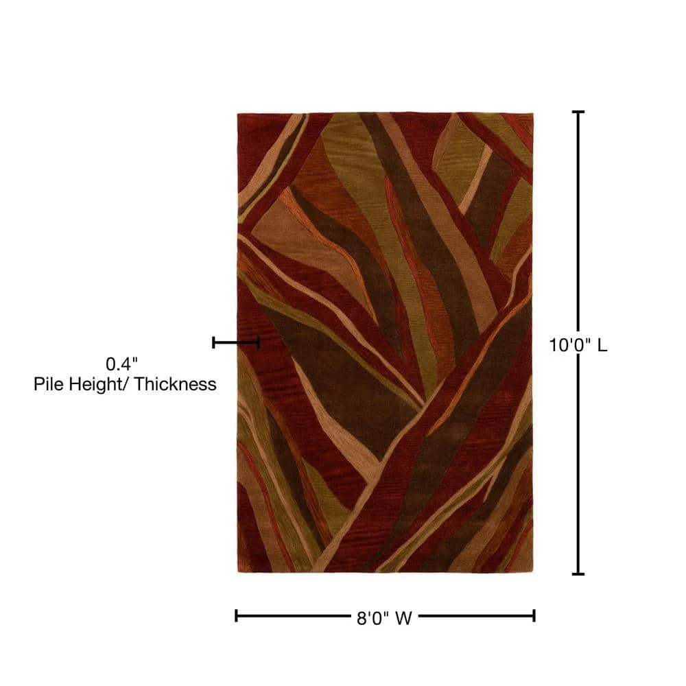 Ascot 16 Abstract Stripe Canyon 8 ft. x 10 ft. Area Rug by Addison Rugs 8 Ascot 16 Abstract Stripe Canyon 8 ft. x 10 ft. Area Rug by Addison Rugs - Image 6