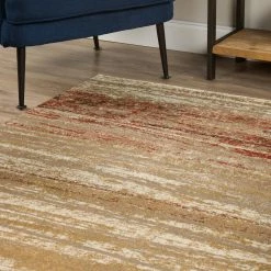 Serene 6 Abstract Stripes Canyon 7 ft. 10 in. x 10 ft. 7 in. Area Rug by Addison Rugs -Cozy Floor Style canyon addison rugs area rugs hdsn6ca8x11 4f 1000