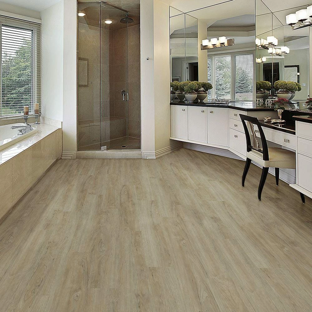 6 in. W Cayman Ash GripStrip Luxury Vinyl Plank Flooring (24 sq. ft./case) by TrafficMaster 4 6 in. W Cayman Ash GripStrip Luxury Vinyl Plank Flooring (24 sq. ft./case) by TrafficMaster - Image 2