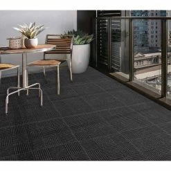 Black Residential 18 in. x 18 Peel and Stick Carpet Tile (8 Tiles/Case)18 sq. ft. by TrafficMaster 16 Black Residential 18 in. x 18 Peel and Stick Carpet Tile (8 Tiles/Case)18 sq. ft. by TrafficMaster -Cozy Floor Style charcoal trafficmaster carpet tile 60677600018x18 1f 1000