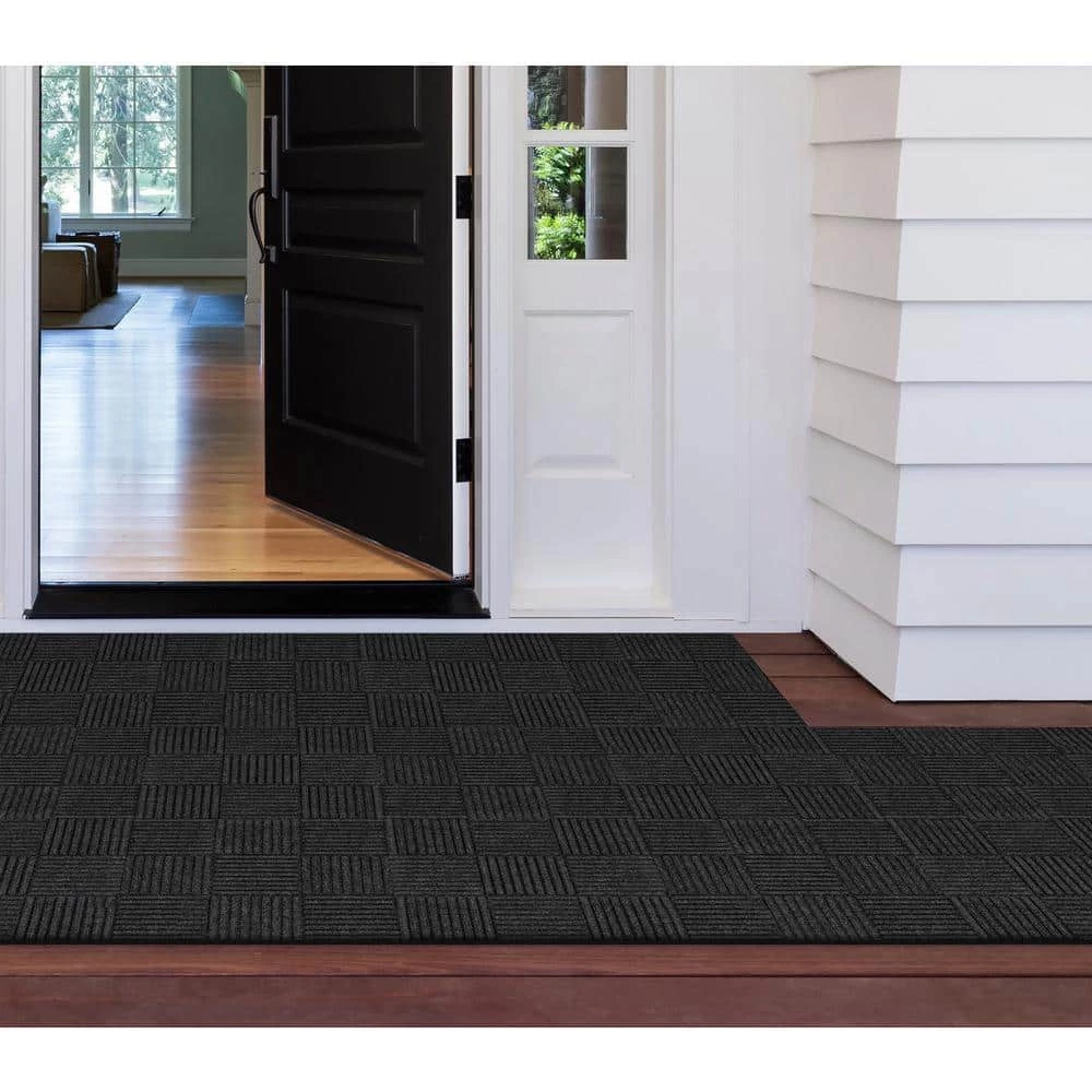 Black Residential 18 in. x 18 Peel and Stick Carpet Tile (8 Tiles/Case)18 sq. ft. by TrafficMaster 4 Black Residential 18 in. x 18 Peel and Stick Carpet Tile (8 Tiles/Case)18 sq. ft. by TrafficMaster - Image 2