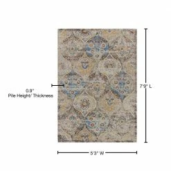 Benelli 11 Chocolate 5 ft. 3 in. x 7 ft. 7 in. Area Rug by Addison Rugs -Cozy Floor Style chocolate addison rugs area rugs hdbn11ch5x8 76 1000