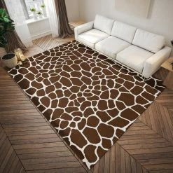 Kruger Chocolate 8 ft. x 10 ft. Animal Print Area Rug by Addison Rugs -Cozy Floor Style chocolate addison rugs area rugs hdkr4ch8x10 31 1000