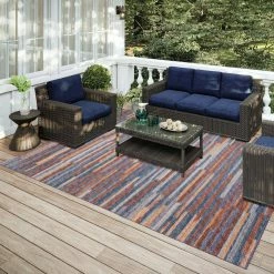 Modena Denim 10 ft. x 14 ft. Striped Area Rug by Addison Rugs -Cozy Floor Style denim addison rugs area rugs hdmo8dn10x14 31 1000