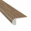 Edwards Oak-3/4 in. Thick x 2-3/4 in. Wide x 94 in. Length Luxury Vinyl Flush Stair Nose Molding by TrafficMaster -Cozy Floor Style edwards oak trafficmaster vinyl trim vtthddevoak fsn 64 1000