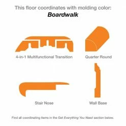 Fall Ridge Hickory 7 mm T x 7.5 in. W Laminate Wood Flooring (26.8 sq.ft/Case) by TrafficMaster -Cozy Floor Style fall ridge hickory trafficmaster laminate wood flooring tm2 76 1000