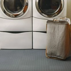 Gray Raised Coin 18 in. x 18 in. x 3.1 mm Rubber Interlocking Modular Flooring Tiles, 6-Pack (13.5 sq. ft.) by TrafficMaster -Cozy Floor Style gray raised coin trafficmaster gym floor tiles 11grn 532 18x18 66 1000