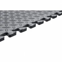 Gray 24 in. W x 24 in. L x 0.47 in. T Foam Interlocking Gym Floor Tiles (6 Tiles/Pack) (24 sq. ft.) by TrafficMaster -Cozy Floor Style gray trafficmaster gym floor tiles 24228dphd a0 1000