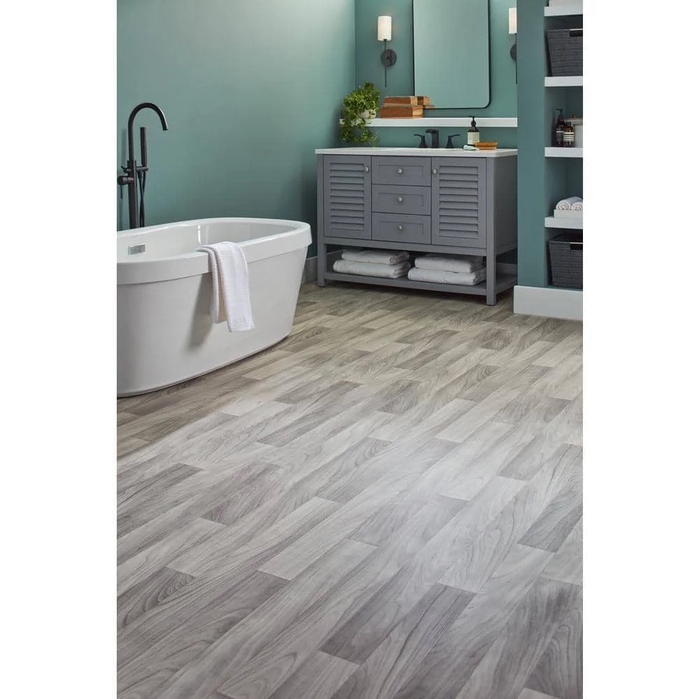 Grayson Wood Residential Vinyl Sheet Flooring 12ft. Wide x Cut to Length by TrafficMaster 14 Grayson Wood Residential Vinyl Sheet Flooring 12ft. Wide x Cut to Length by TrafficMaster - Image 12