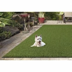 Soft Fescue 6 ft. x 8 ft. Green Artificial Grass Rug by TrafficMaster -Cozy Floor Style green trafficmaster artificial grass 43206 31 1000