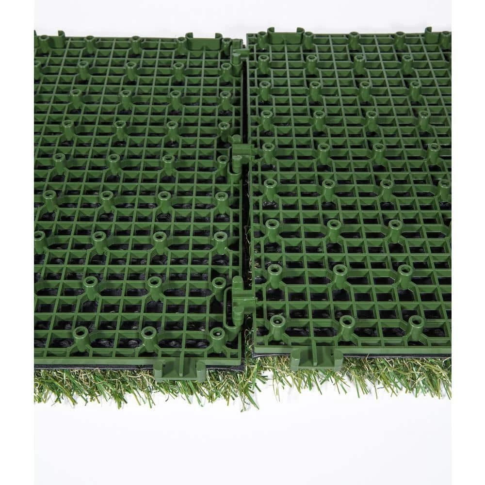 1 ft. x 1 ft. Artificial Grass Interlocking Tiles (9-Pack) by TrafficMaster 8 1 ft. x 1 ft. Artificial Grass Interlocking Tiles (9-Pack) by TrafficMaster - Image 6