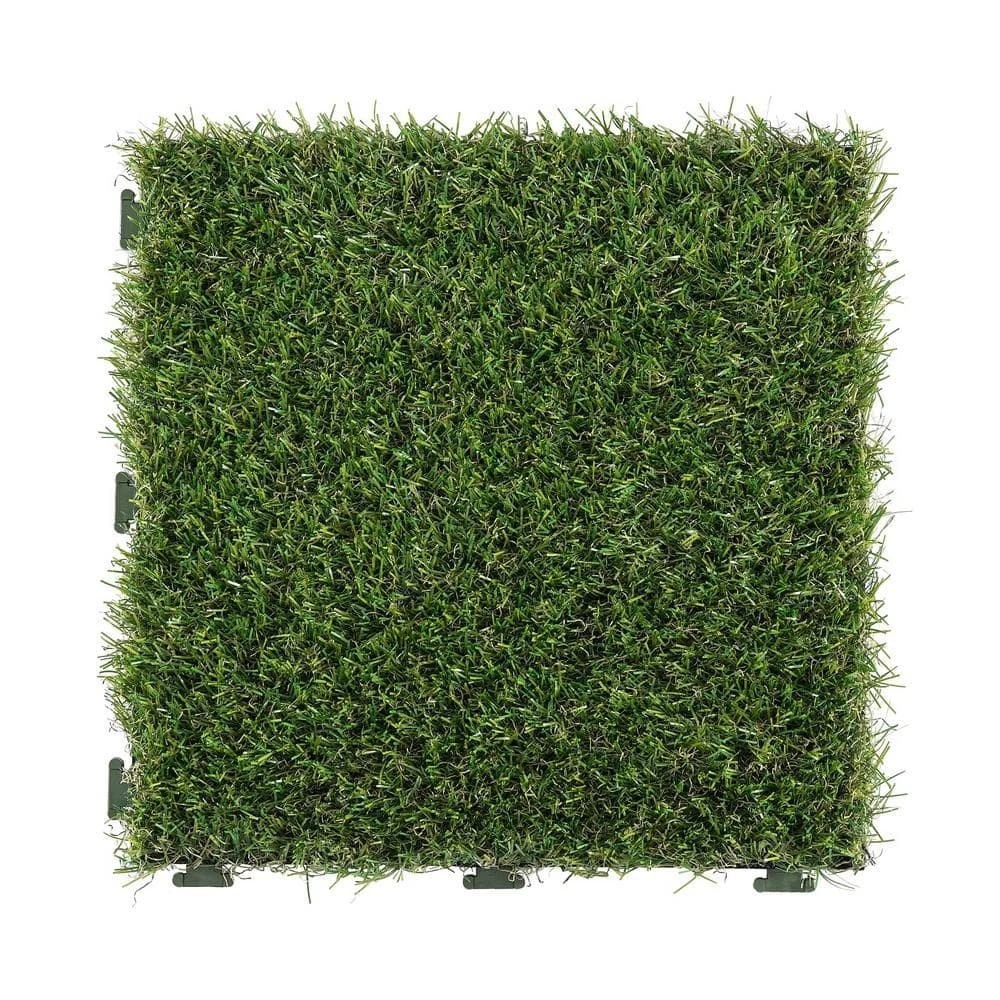 1 ft. x 1 ft. Artificial Grass Interlocking Tiles (9-Pack) by TrafficMaster 9 1 ft. x 1 ft. Artificial Grass Interlocking Tiles (9-Pack) by TrafficMaster - Image 7