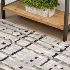 Gentry 4 Grey 3 Ft. 3 In. x 5 Ft. 1 In. Abstract Checker Area Rug by Addison Rugs 15 Gentry 4 Grey 3 Ft. 3 In. x 5 Ft. 1 In. Abstract Checker Area Rug by Addison Rugs -Cozy Floor Style grey addison rugs area rugs hdge4gr3x5 40 1000