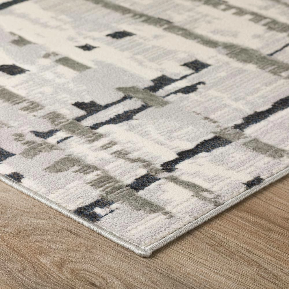 Gentry 4 Grey 3 Ft. 3 In. x 5 Ft. 1 In. Abstract Checker Area Rug by Addison Rugs 8 Gentry 4 Grey 3 Ft. 3 In. x 5 Ft. 1 In. Abstract Checker Area Rug by Addison Rugs - Image 6