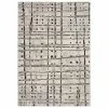 Gentry 4 Grey 3 Ft. 3 In. x 5 Ft. 1 In. Abstract Checker Area Rug by Addison Rugs