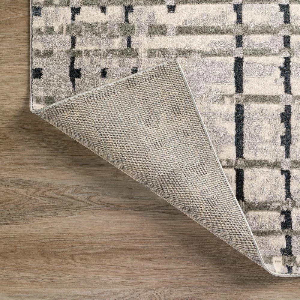 Gentry 4 Grey 3 Ft. 3 In. x 5 Ft. 1 In. Abstract Checker Area Rug by Addison Rugs 6 Gentry 4 Grey 3 Ft. 3 In. x 5 Ft. 1 In. Abstract Checker Area Rug by Addison Rugs - Image 4