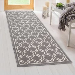 Trellis Grey 2 ft. x 5 ft. Accent Rug by TrafficMaster -Cozy Floor Style grey trafficmaster area rugs mt1004418us 31 1000
