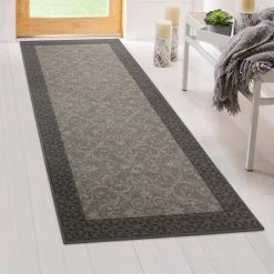 Derbent Grey 2 ft. x 5 ft. Accent Rug by TrafficMaster -Cozy Floor Style grey trafficmaster area rugs mt1004423 31 1000