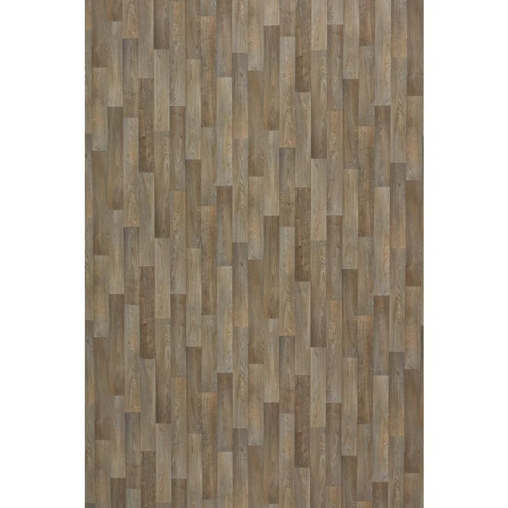 Greyed Oak Wood Residential Vinyl Sheet Flooring 12 ft. Wide x Cut to Length by TrafficMaster 10 Greyed Oak Wood Residential Vinyl Sheet Flooring 12 ft. Wide x Cut to Length by TrafficMaster - Image 8