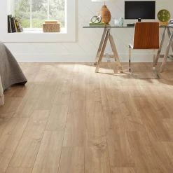 Hawks Edge Maple 8 mm T x 7.48 in. W Water Resistant Laminate Wood Flooring (23.69 sq.ft/Case) by TrafficMaster -Cozy Floor Style hawks edge maple trafficmaster laminate wood flooring tm4 31 1000