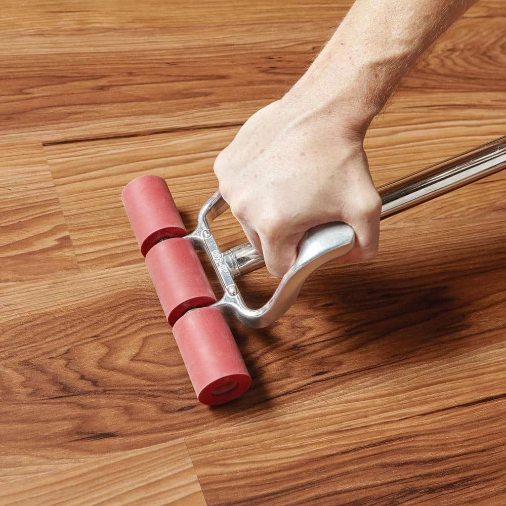 6 in. W High Point Chestnut GripStrip Luxury Vinyl Plank Flooring (24 sq. ft./case) by TrafficMaster 8 6 in. W High Point Chestnut GripStrip Luxury Vinyl Plank Flooring (24 sq. ft./case) by TrafficMaster - Image 6