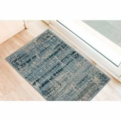 Apollo 5 Indigo 1 ft. 6 in. x 2 ft. 5 in. Distressed Crosshatch Indoor Area Rug by Addison Rugs -Cozy Floor Style indigo addison rugs area rugs hdap5in20x30 31 1000