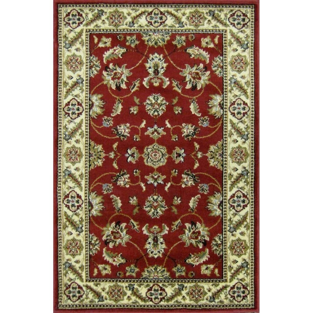Kazmir Crimson 3 ft. x 4 ft. Precut Scatter Rug by TrafficMaster 3 Kazmir Crimson 3 ft. x 4 ft. Precut Scatter Rug by TrafficMaster