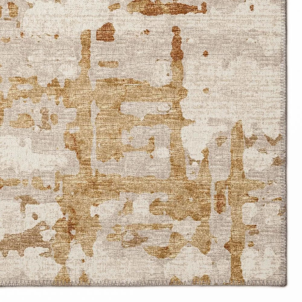 Evolve Khaki 8 ft. x 10 ft. Abstract Area Rug by Addison Rugs 6 Evolve Khaki 8 ft. x 10 ft. Abstract Area Rug by Addison Rugs - Image 4